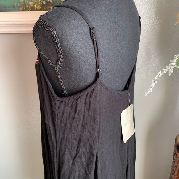 Lily Rose Black Spaghetti Strap Dress Size Medium - Picture 4 of 17